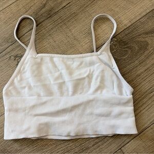 Intimately Free People White Ribbed Bralette : Size Small